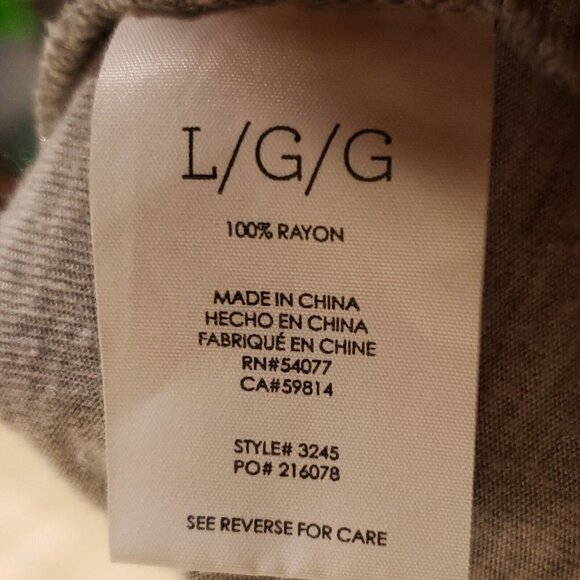 Cabi Womens Grey Open Front Draped Dolman Sleeve Top Large - Picture 6 of 7